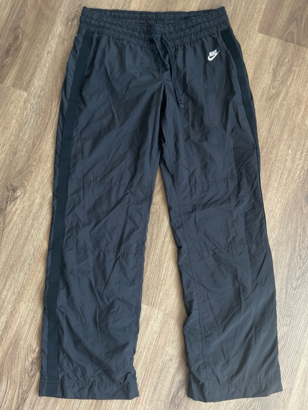 Nike Black Jogger Track Pants with Contrast Side Stripe